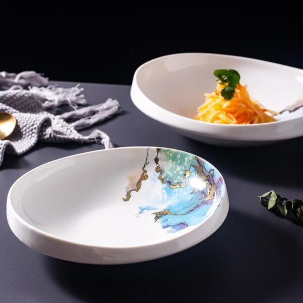 Grey Ceramic Triangular Plate Wholesale Horeca - Image 3