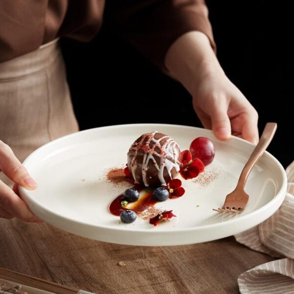 Custom Logo Porcelain Steak Plate Wholesale