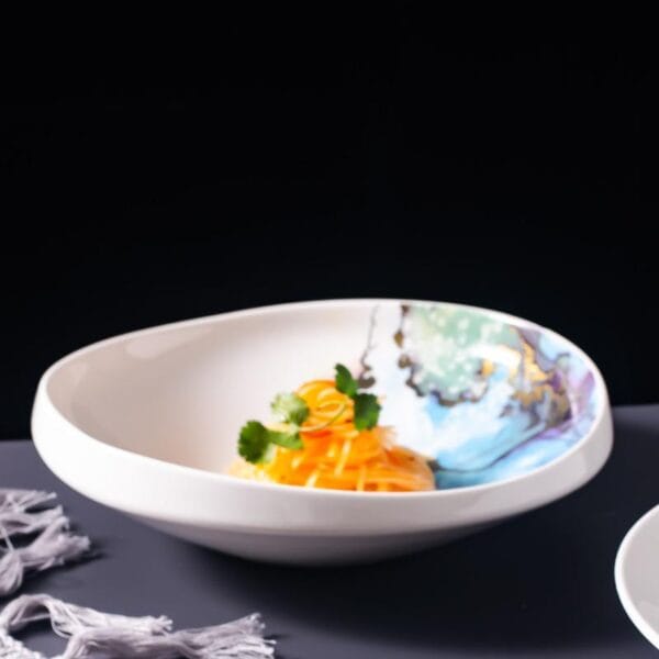 Grey Ceramic Triangular Plate Wholesale Horeca - Image 4