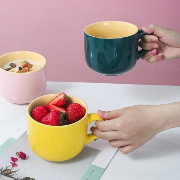 European Porcelain Breakfast Mug Wholesale - Image 2