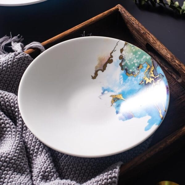 Blue White Porcelain Soup Plate Wholesale - Image 4