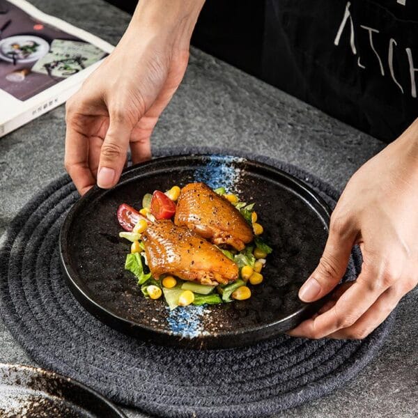 Rustic Stoneware Banquet Platter Wholesale - Image 4