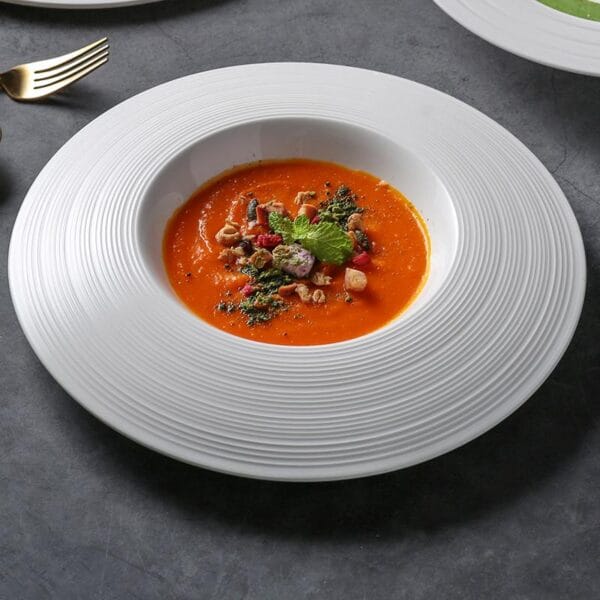 Eco-Friendly Irregular Ceramic Dessert Plate Wholesale - Image 3