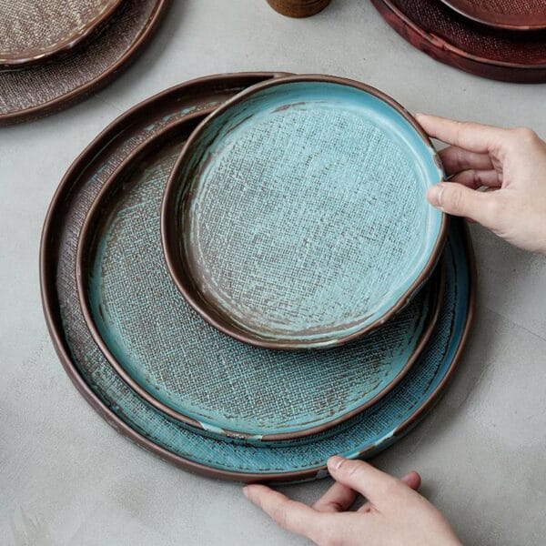 Irregular White Ceramic Dinner Plate Wholesale - Image 3