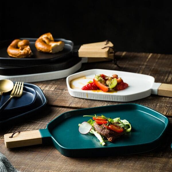 Nordic Ceramic Salad Steak Plate Wholesale - Image 3