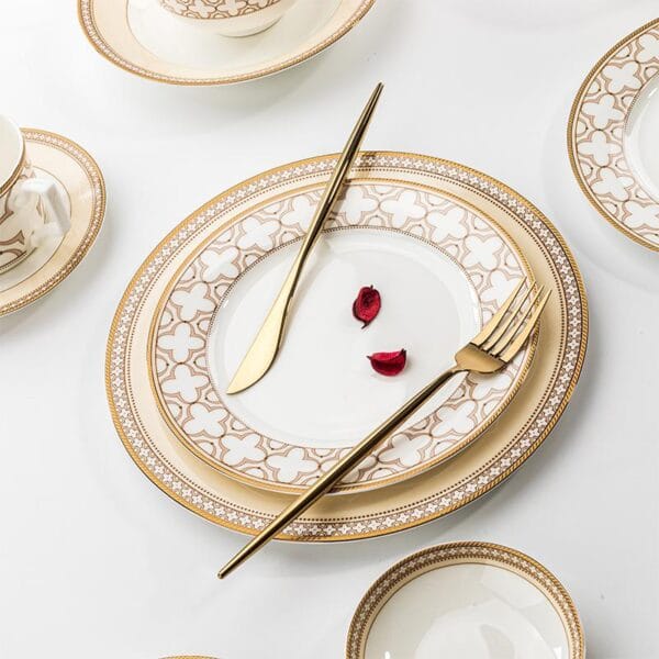 Marble Black White Ceramic Tableware Wholesale - Image 3