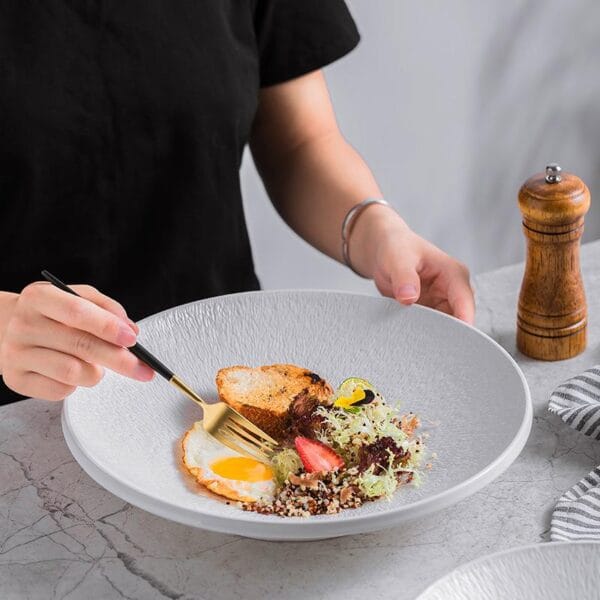 Luxury Porcelain Deep Dinner Plate Wholesale - Image 3