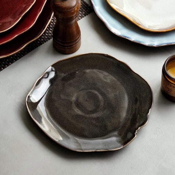 Handmade Rustic Ceramic Rectangular Plate Wholesale - Image 3