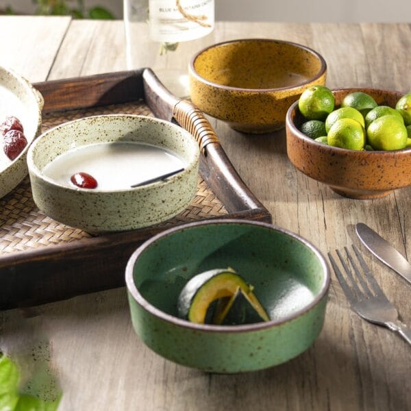 Retro Ceramic 4.75 Inch Bowl Wholesale Horeca - Image 3
