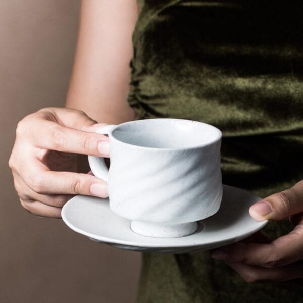 Multicolor Ceramic Coffee Cup Set Customizable Wholesale - Image 4