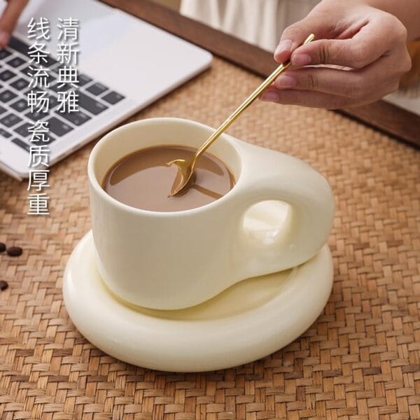 Purple Ceramic Coffee Mug Set Wholesale - Image 2
