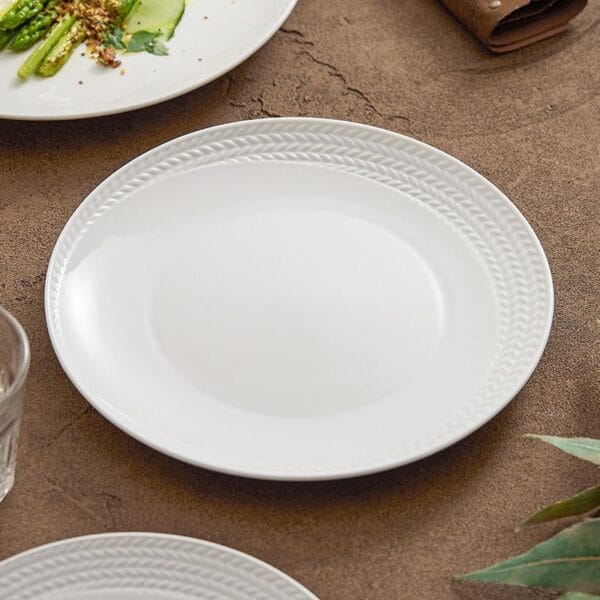 Luxury Ceramic Dinner Plate Wheat Design Wholesale
