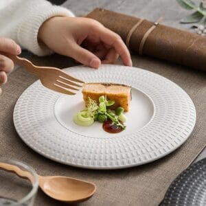 Round White Porcelain Salad Bowls Wholesale