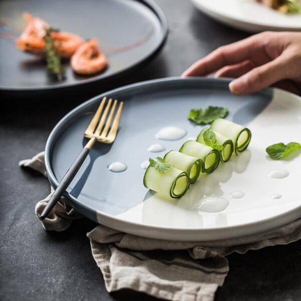 Hat Shape Ceramic Salad Bowl Wholesale - Image 2