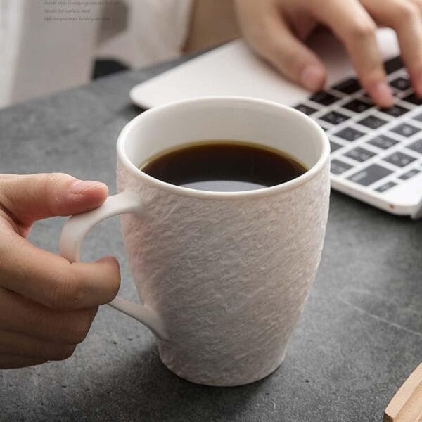 Black Stone Pattern Ceramic Cup Wholesale - Image 2