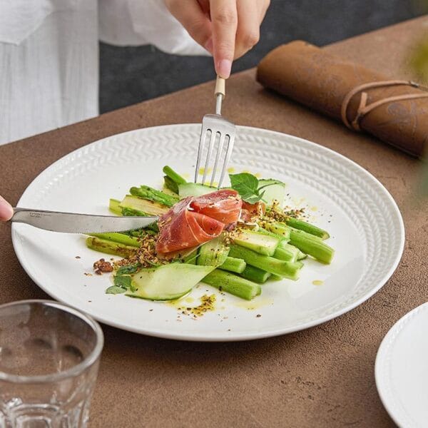 Luxury Ceramic Dinner Plate Wheat Design Wholesale - Image 2