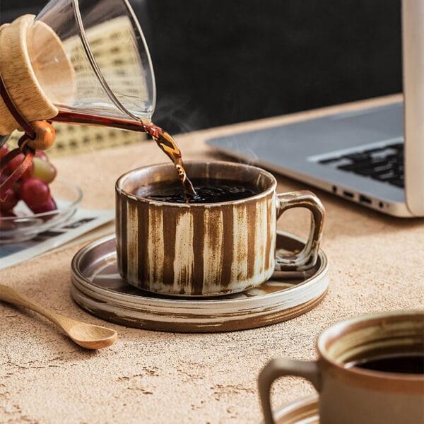 Nordic Ceramic Coffee Mug Tray Set Wholesale - Image 4