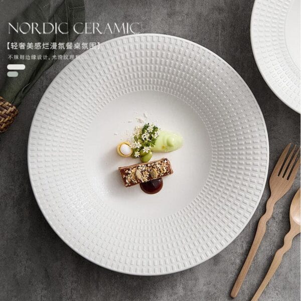 Luxury Black Ceramic Dinnerware Set Wholesale - Image 4