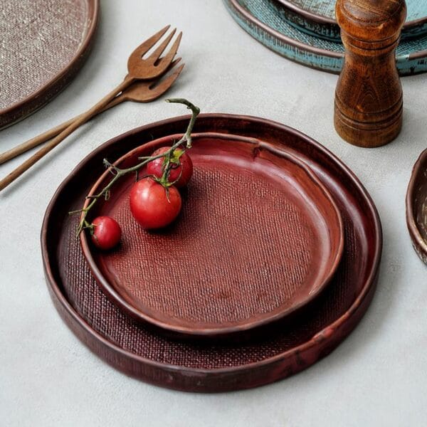 Irregular White Ceramic Dinner Plate Wholesale - Image 2