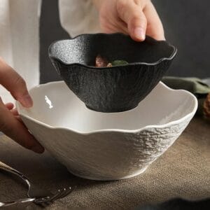 Matte Black Slanted Ramen Bowl Wholesale