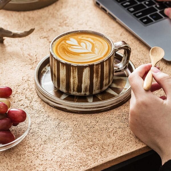 Nordic Ceramic Coffee Mug Tray Set Wholesale - Image 3