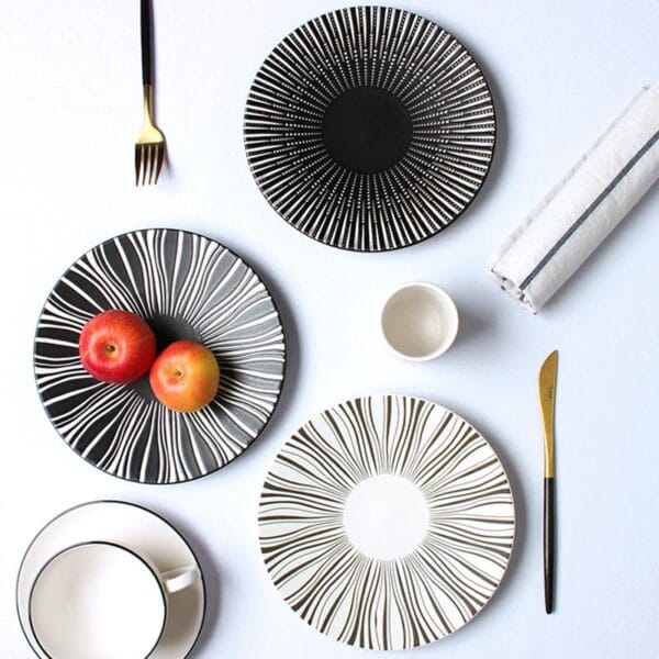 Nordic Round Ceramic Flat Plate Wholesale - Image 2