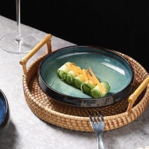 Square Porcelain Dining Plate Set Wholesale