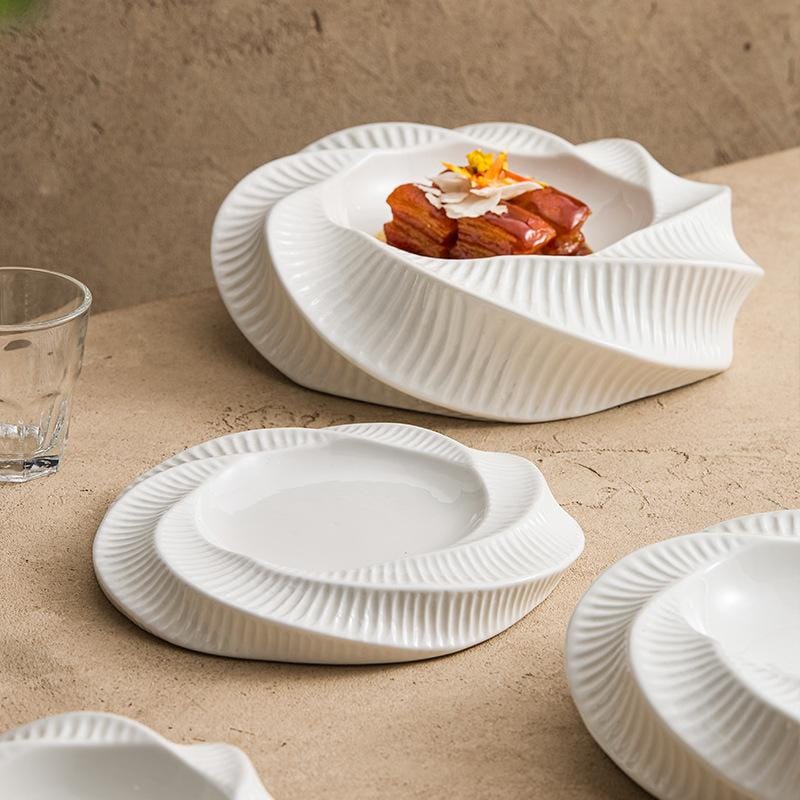 White Ceramic Dinner Plate Pasta Wholesale - Image 4