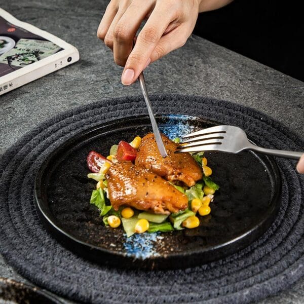 Rustic Stoneware Banquet Platter Wholesale - Image 3