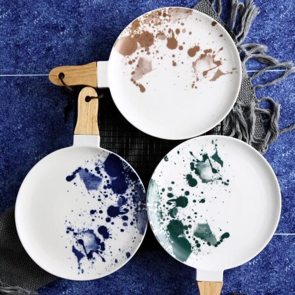 Nordic Ceramic Dinner Plate Wooden Handle Wholesale - Image 4
