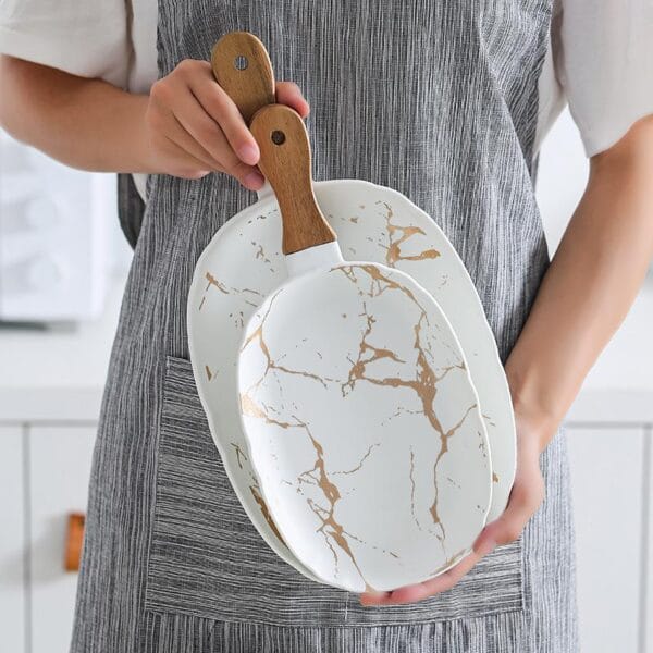 HoReCa Porcelain Triangle Flat Plate Wholesale