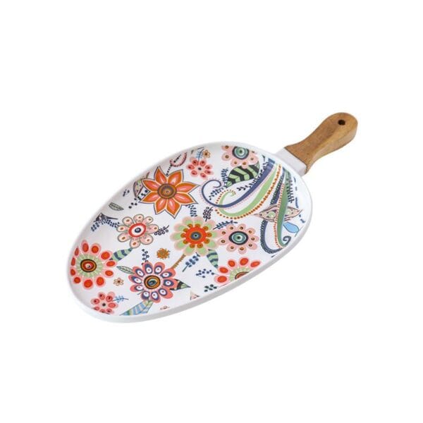 Embossed White Ceramic Restaurant Plate Wholesale - Image 3