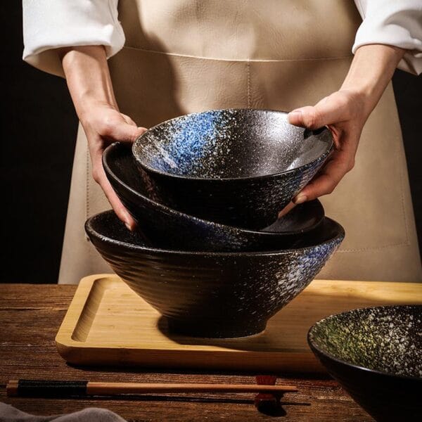Disposable Ceramic Ramen Salad Bowl Wholesale - Image 2