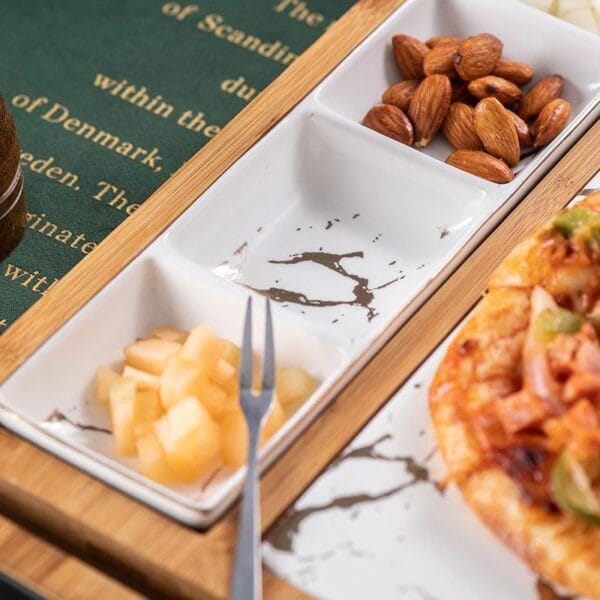 Marble Ceramic Seasoning Serving Plates Wholesale - Image 3