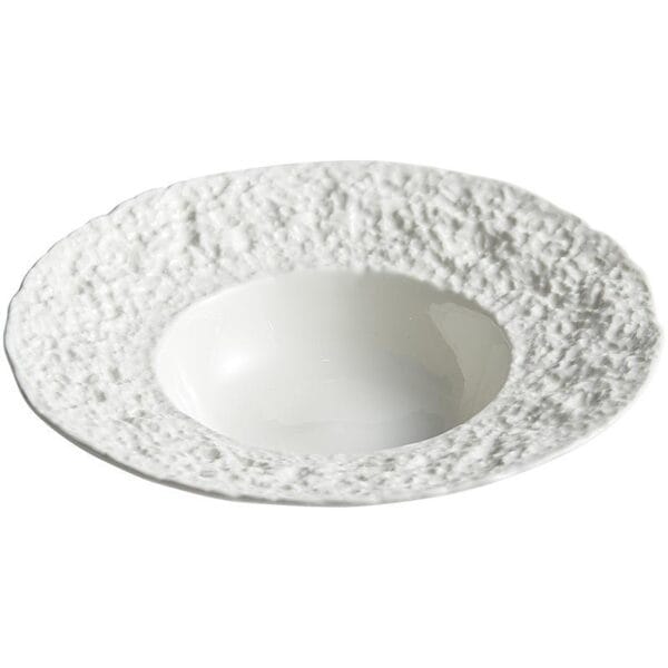 Matte White Porcelain Deep Soup Plate Wholesale - Image 4