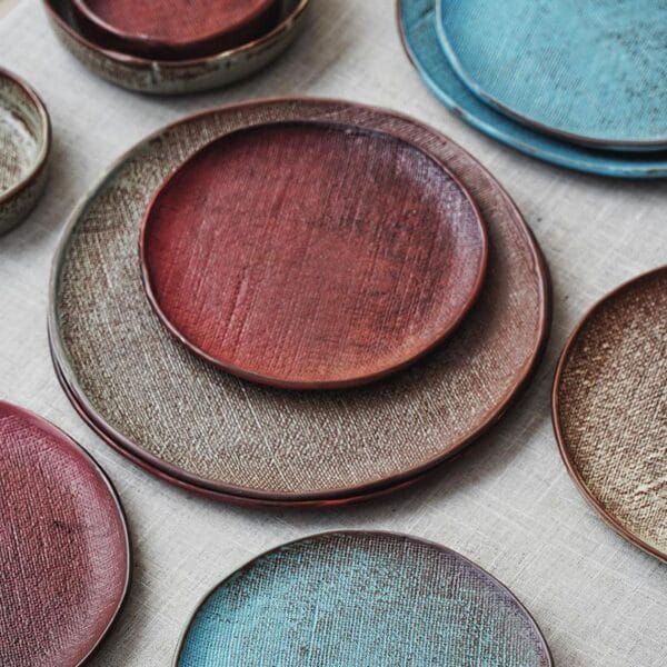 Vintage Matte Glaze Ceramic Plates Wholesale - Image 4