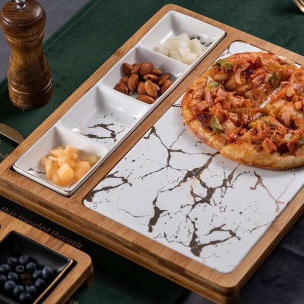 Marble Ceramic Seasoning Serving Plates Wholesale - Image 4