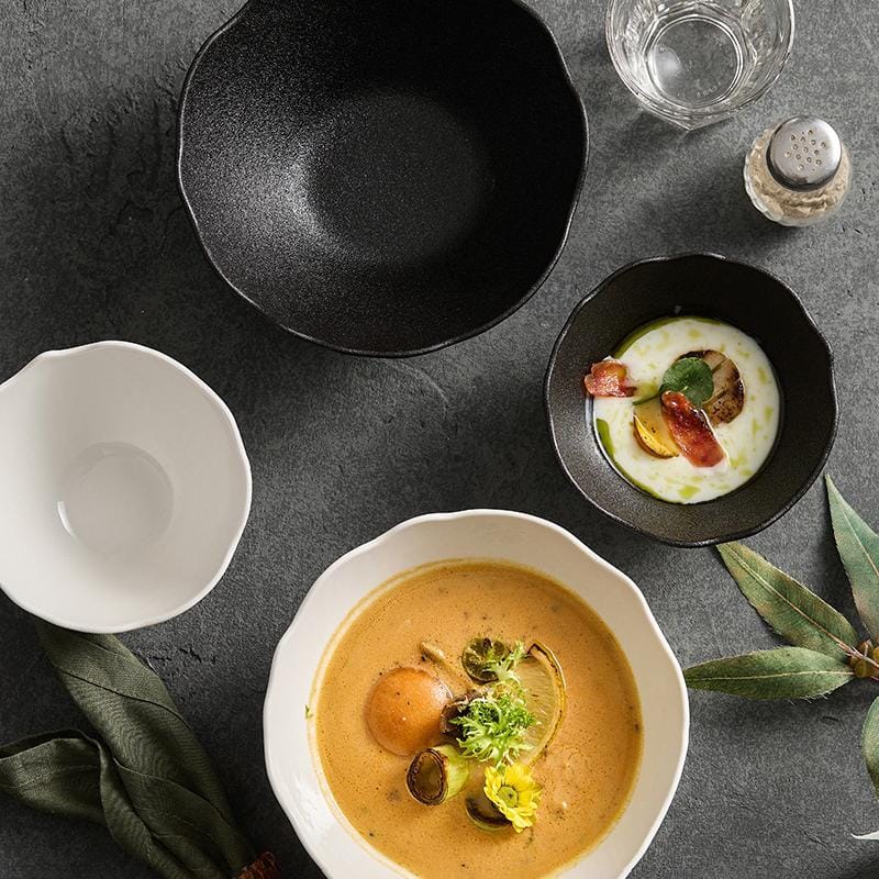 Matte Black Slanted Ramen Bowl Wholesale - Image 3