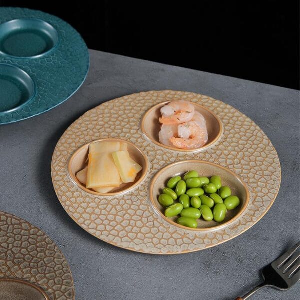Japanese Ceramic Divided Dinner Plate Wholesale - Image 4