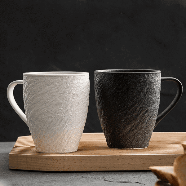 Black Stone Pattern Ceramic Cup Wholesale - Image 3