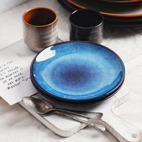 Nordic Glazed Ceramic Appetizer Tray Wholesale - Image 4