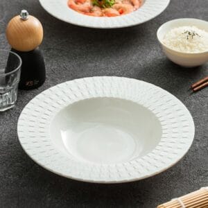 Embossed Porcelain Dinner Plate Wholesale