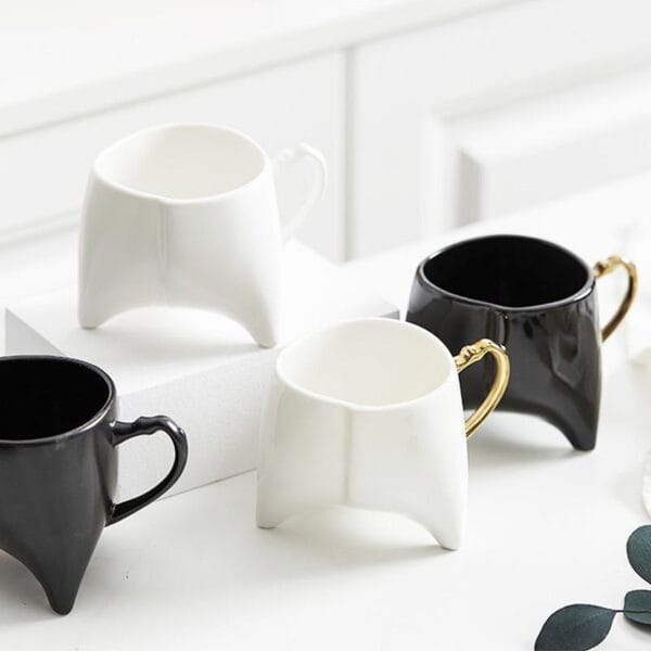 Triangle Porcelain Coffee Mug Wholesale - Image 2