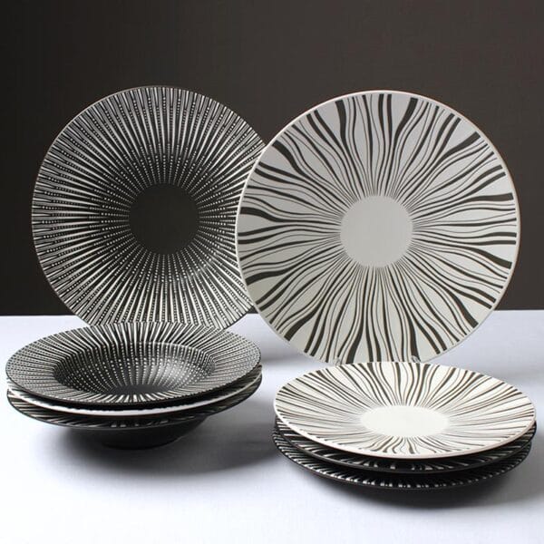 Nordic Round Ceramic Flat Plate Wholesale - Image 3