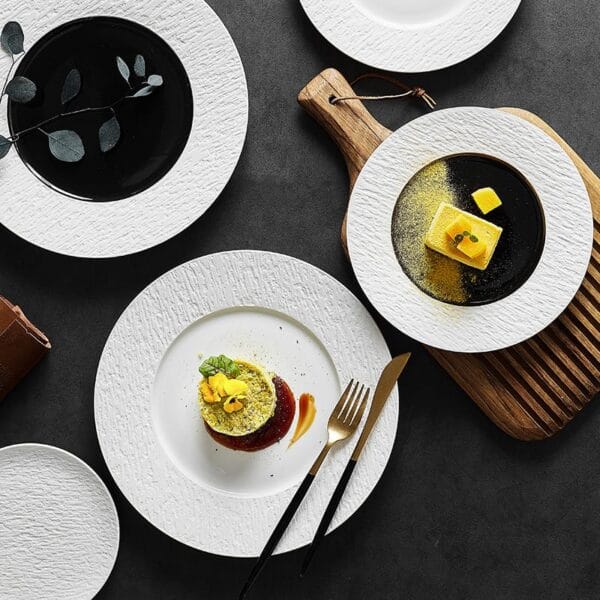 Custom Logo Porcelain Dinner Plate Set Wholesale - Image 4