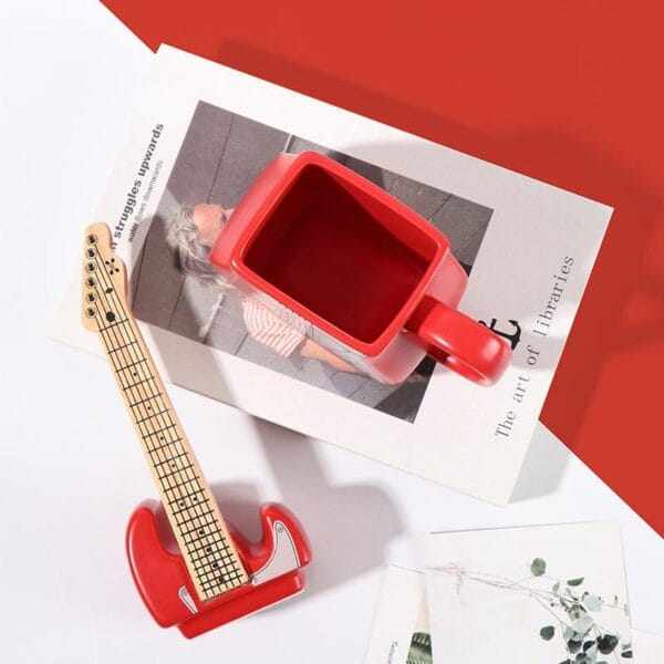 Guitar Shape Ceramic Mug Wholesale - Image 4