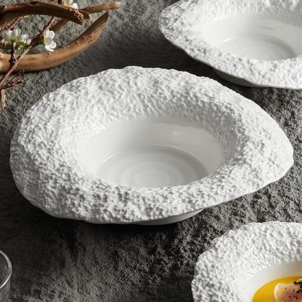 European Marble Ceramic Steak Plate Wholesale - Image 4