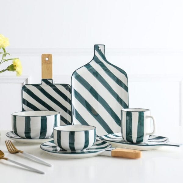 Nordic Ceramic Serving Plate Handle Wholesale