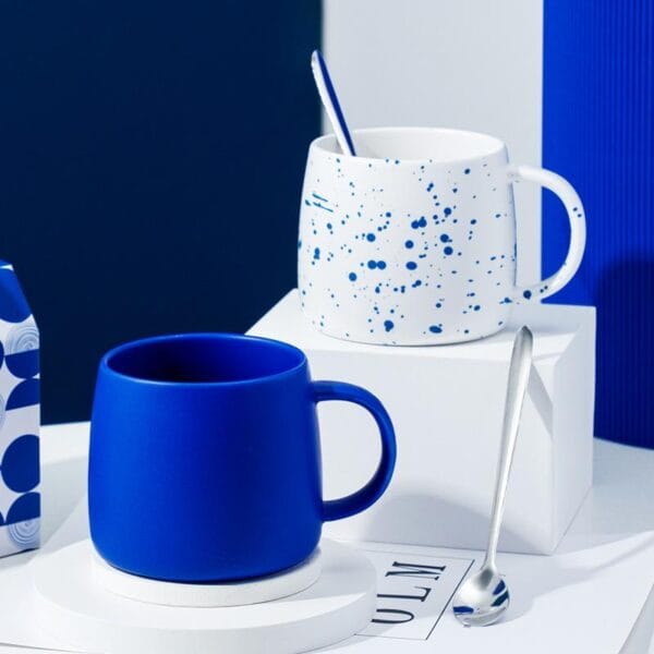 Klein Blue Ceramic Couple Mug Wholesale - Image 2