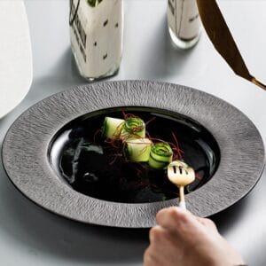 Flat White Porcelain Dinner Plates Wholesale